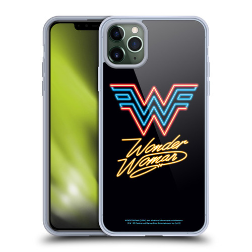 Wonder Woman 1984 Logo Art Neon Soft Gel Case for Apple iPhone 11 Pro Max