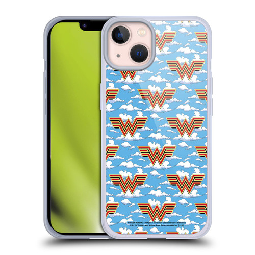 Wonder Woman 1984 Logo Art Retro Pattern 2 Soft Gel Case for Apple iPhone 13