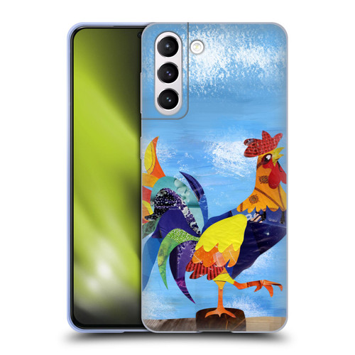 Artpoptart Animals Colorful Rooster Soft Gel Case for Samsung Galaxy S21 5G
