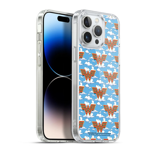 Wonder Woman 1984 Logo Art Retro Pattern 2 Soft Gel Case for Apple iPhone 13 Pro Max & MagSafe