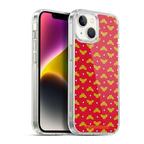 Wonder Woman 1984 Logo Art Retro Pattern Soft Gel Case for Apple iPhone 14