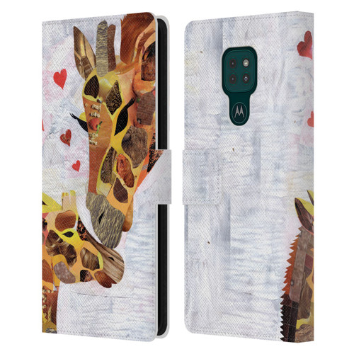 Artpoptart Animals Sweet Giraffes Leather Book Wallet Case Cover For Motorola Moto G9 Play