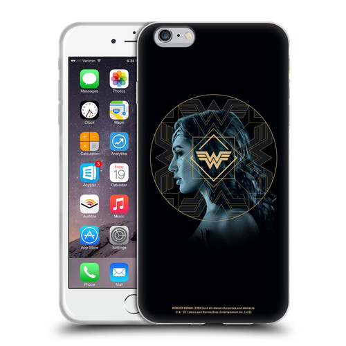 Wonder Woman 1984 Logo Art Gold Portrait Soft Gel Case for Apple iPhone 6 Plus / iPhone 6s Plus