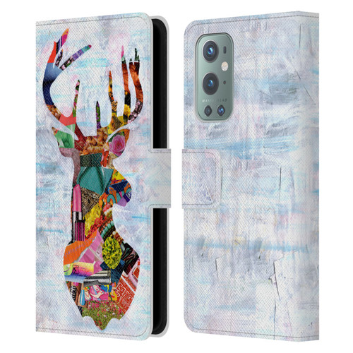 Artpoptart Animals Deer Leather Book Wallet Case Cover For OnePlus 9