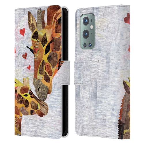 Artpoptart Animals Sweet Giraffes Leather Book Wallet Case Cover For OnePlus 9