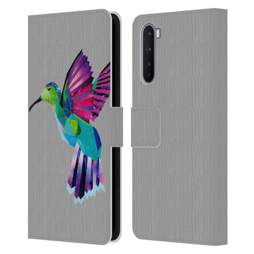 Artpoptart Animals Hummingbird Leather Book Wallet Case Cover For OnePlus Nord 5G
