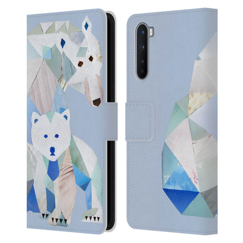 Artpoptart Animals Polar Bears Leather Book Wallet Case Cover For OnePlus Nord 5G