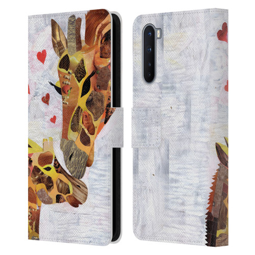 Artpoptart Animals Sweet Giraffes Leather Book Wallet Case Cover For OnePlus Nord 5G