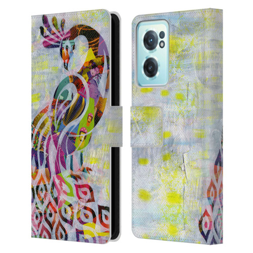 Artpoptart Animals Peacock Leather Book Wallet Case Cover For OnePlus Nord CE 2 5G