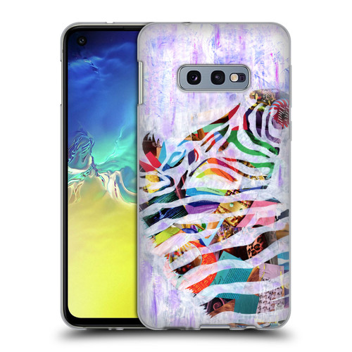 Artpoptart Animals Purple Zebra Soft Gel Case for Samsung Galaxy S10e