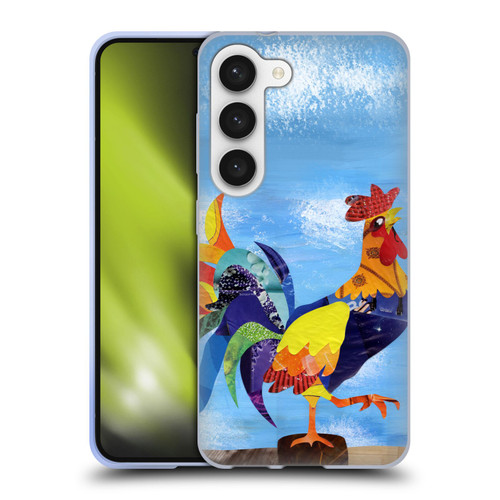 Artpoptart Animals Colorful Rooster Soft Gel Case for Samsung Galaxy S23 5G