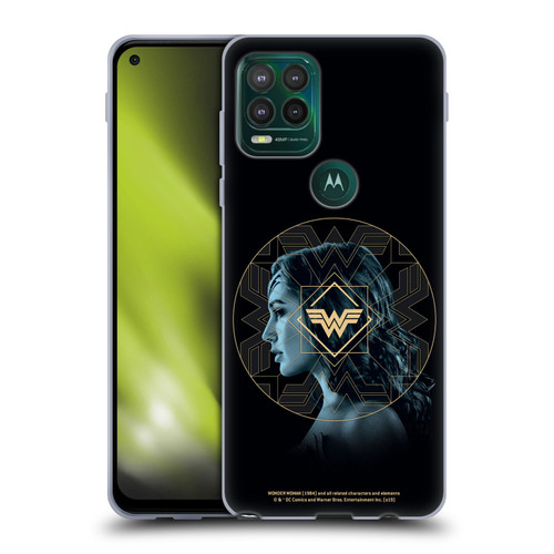 Wonder Woman 1984 Logo Art Gold Portrait Soft Gel Case for Motorola Moto G Stylus 5G 2021