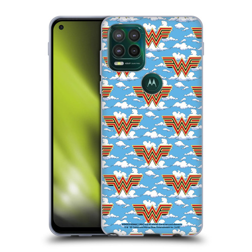 Wonder Woman 1984 Logo Art Retro Pattern 2 Soft Gel Case for Motorola Moto G Stylus 5G 2021