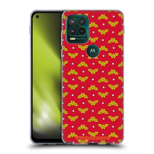 Wonder Woman 1984 Logo Art Retro Pattern Soft Gel Case for Motorola Moto G Stylus 5G 2021