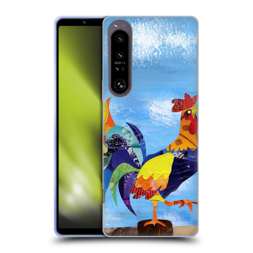 Artpoptart Animals Colorful Rooster Soft Gel Case for Sony Xperia 1 IV