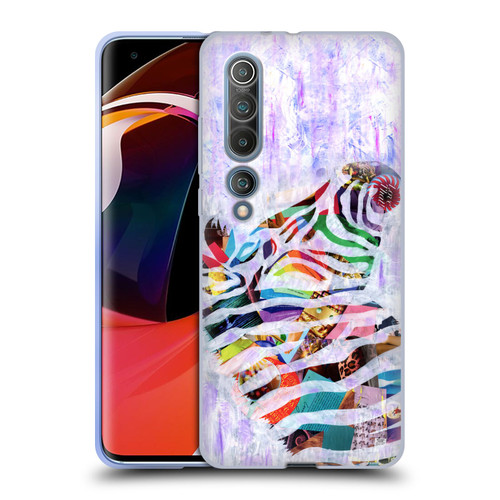 Artpoptart Animals Purple Zebra Soft Gel Case for Xiaomi Mi 10 5G / Mi 10 Pro 5G