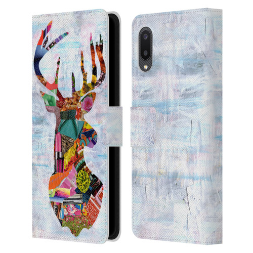 Artpoptart Animals Deer Leather Book Wallet Case Cover For Samsung Galaxy A02/M02 (2021)
