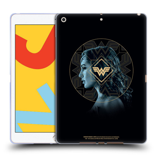Wonder Woman 1984 Logo Art Gold Portrait Soft Gel Case for Apple iPad 10.2 2019/2020/2021