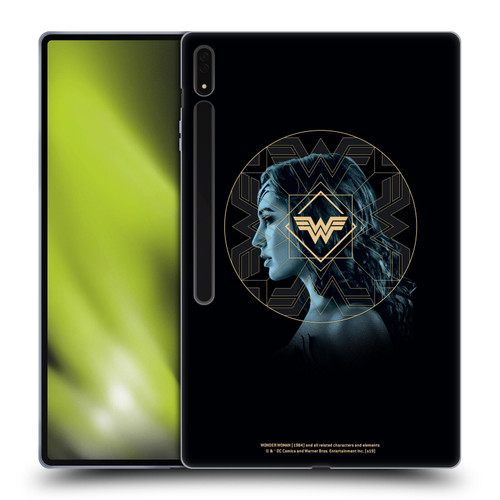 Wonder Woman 1984 Logo Art Gold Portrait Soft Gel Case for Samsung Galaxy Tab S8 Ultra