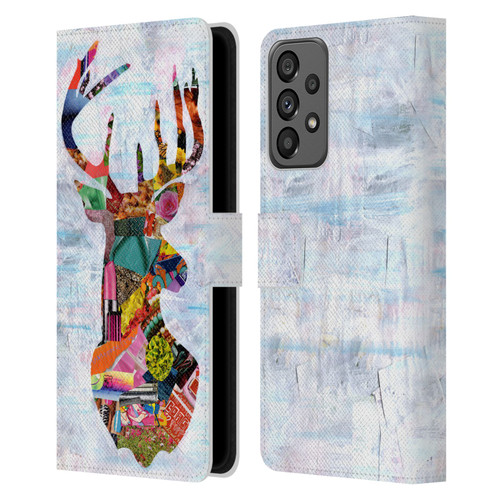 Artpoptart Animals Deer Leather Book Wallet Case Cover For Samsung Galaxy A73 5G (2022)