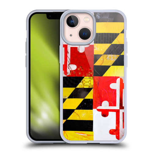 Artpoptart Flags Maryland Soft Gel Case for Apple iPhone 13 Mini