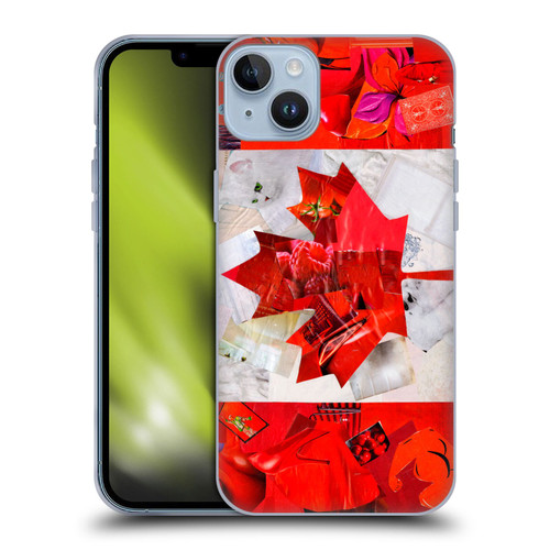 Artpoptart Flags Canada Soft Gel Case for Apple iPhone 14 Plus