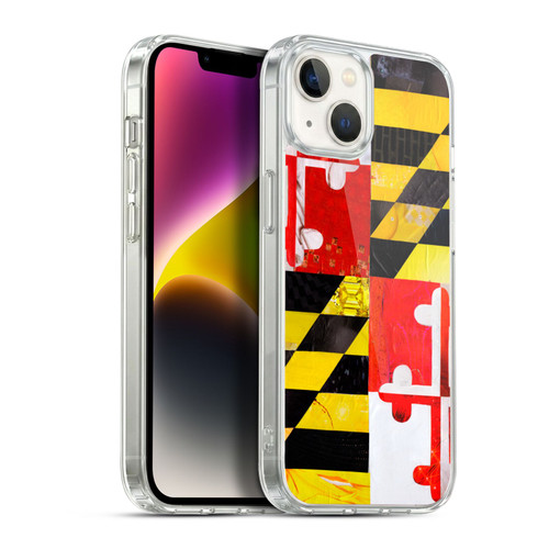 Artpoptart Flags Maryland Soft Gel Case for Apple iPhone 14 Plus & MagSafe
