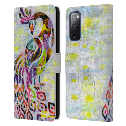 Artpoptart Animals Peacock Leather Book Wallet Case Cover For Samsung Galaxy S20 FE / 5G