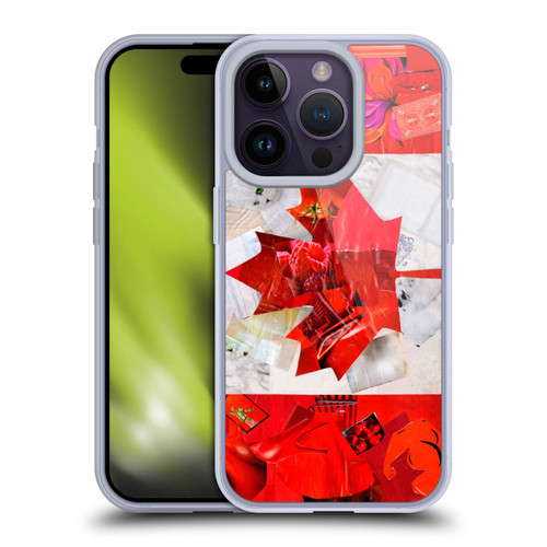Artpoptart Flags Canada Soft Gel Case for Apple iPhone 14 Pro & MagSafe