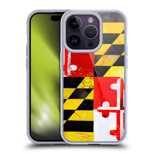 Artpoptart Flags Maryland Soft Gel Case for Apple iPhone 14 Pro & MagSafe