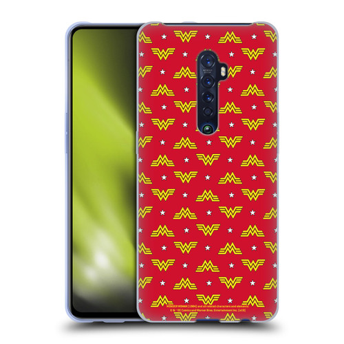 Wonder Woman 1984 Logo Art Retro Pattern Soft Gel Case for OPPO Reno 2
