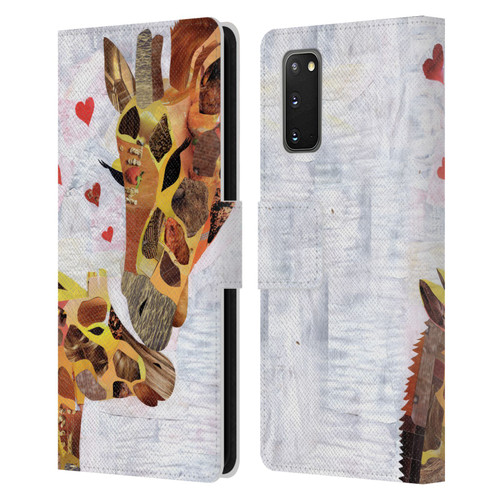 Artpoptart Animals Sweet Giraffes Leather Book Wallet Case Cover For Samsung Galaxy S20 / S20 5G