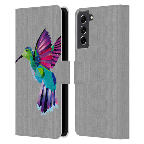 Artpoptart Animals Hummingbird Leather Book Wallet Case Cover For Samsung Galaxy S21 FE 5G