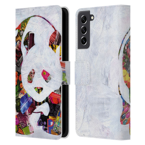 Artpoptart Animals Panda Leather Book Wallet Case Cover For Samsung Galaxy S21 FE 5G