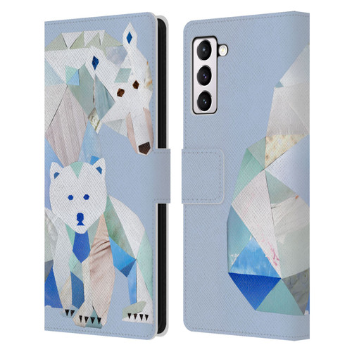 Artpoptart Animals Polar Bears Leather Book Wallet Case Cover For Samsung Galaxy S21+ 5G