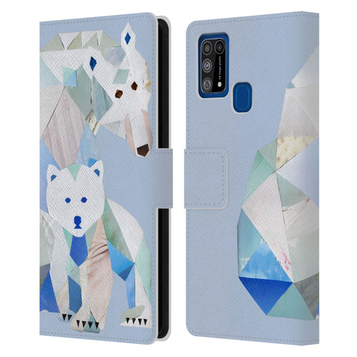 Artpoptart Animals Polar Bears Leather Book Wallet Case Cover For Samsung Galaxy M31 (2020)