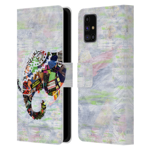 Artpoptart Animals Elephant Leather Book Wallet Case Cover For Samsung Galaxy M31s (2020)