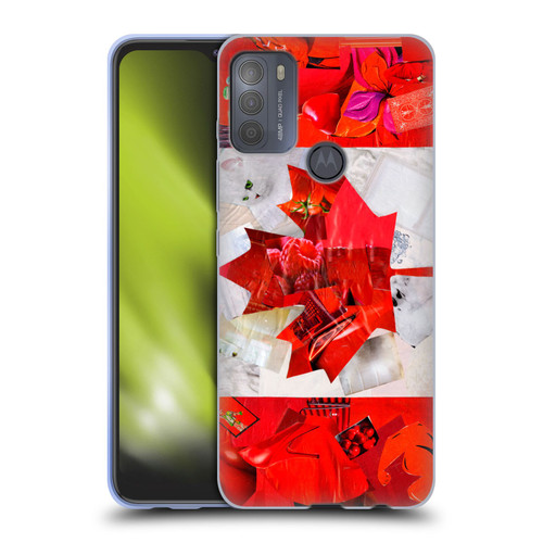 Artpoptart Flags Canada Soft Gel Case for Motorola Moto G50