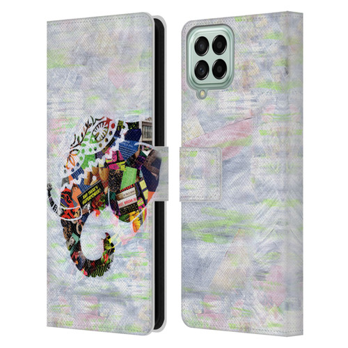 Artpoptart Animals Elephant Leather Book Wallet Case Cover For Samsung Galaxy M33 (2022)