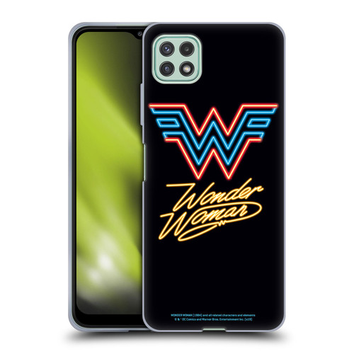 Wonder Woman 1984 Logo Art Neon Soft Gel Case for Samsung Galaxy A22 5G / F42 5G (2021)