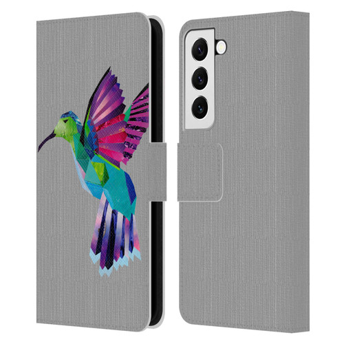 Artpoptart Animals Hummingbird Leather Book Wallet Case Cover For Samsung Galaxy S22 5G