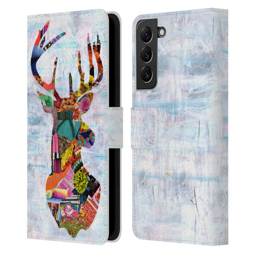 Artpoptart Animals Deer Leather Book Wallet Case Cover For Samsung Galaxy S22+ 5G