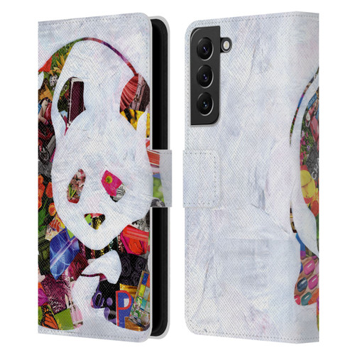 Artpoptart Animals Panda Leather Book Wallet Case Cover For Samsung Galaxy S22+ 5G