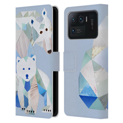 Artpoptart Animals Polar Bears Leather Book Wallet Case Cover For Xiaomi Mi 11 Ultra