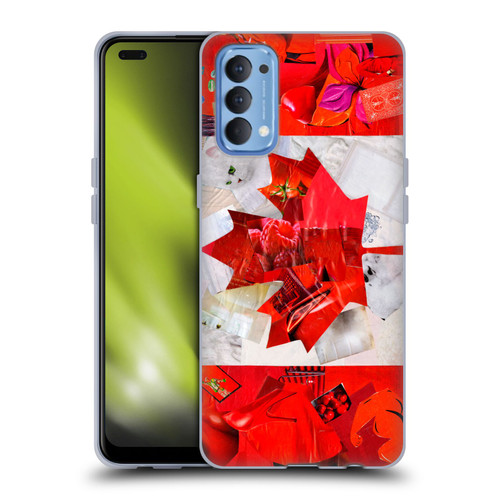 Artpoptart Flags Canada Soft Gel Case for OPPO Reno 4 5G