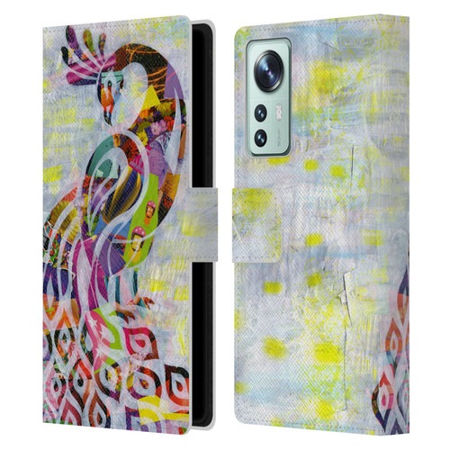 Artpoptart Animals Peacock Leather Book Wallet Case Cover For Xiaomi 12