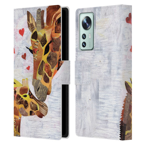 Artpoptart Animals Sweet Giraffes Leather Book Wallet Case Cover For Xiaomi 12