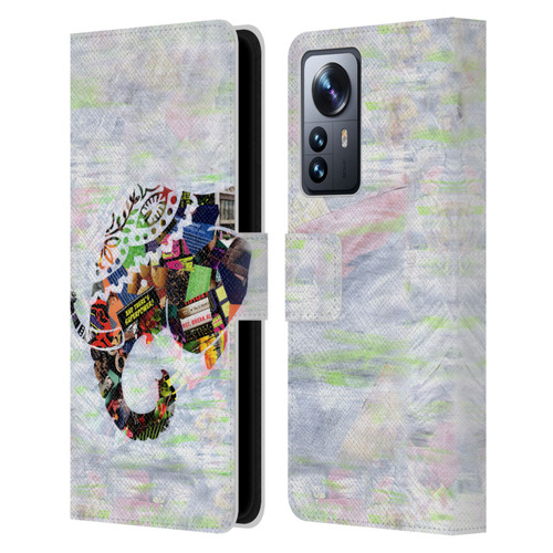 Artpoptart Animals Elephant Leather Book Wallet Case Cover For Xiaomi 12 Pro