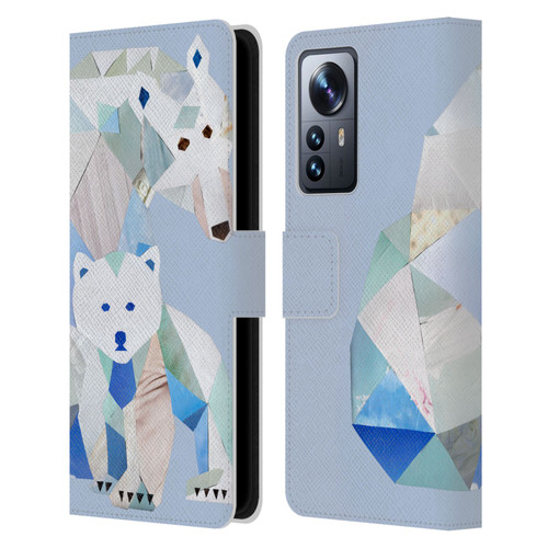 Artpoptart Animals Polar Bears Leather Book Wallet Case Cover For Xiaomi 12 Pro