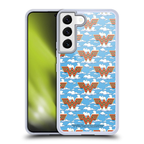 Wonder Woman 1984 Logo Art Retro Pattern 2 Soft Gel Case for Samsung Galaxy S22 5G